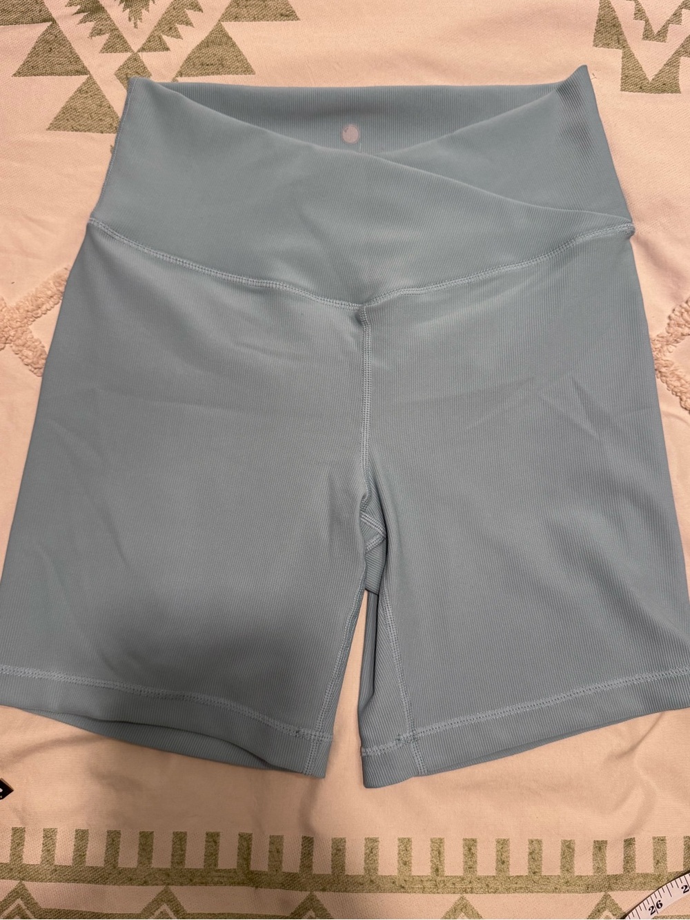 Yogalicious Sky Blue High-Rise Bike Shorts